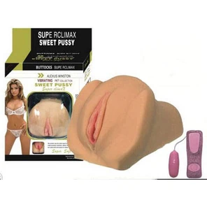  Мастурбатор-вагина с вибратором Sweet Pussy 