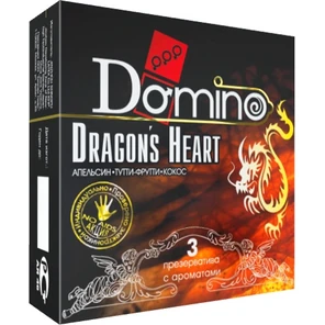 Ароматизированные презервативы Domino Dragon’s Heart 3 шт 