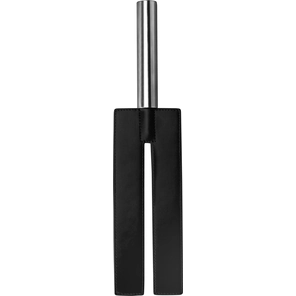  Чёрная П-образная шлёпалка Leather Slit Paddle 35 см 