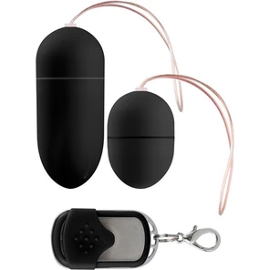 Чёрные виброяйца Vibrating egg Two-pack с пультом ДУ 