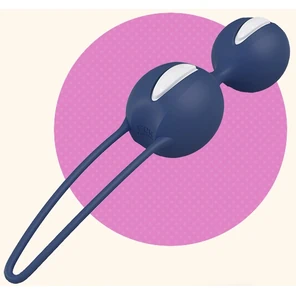  Синие вагинальные шарики Smartballs Duo 