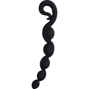 Черная анальная цепочка Bendybeads 26,2 см 