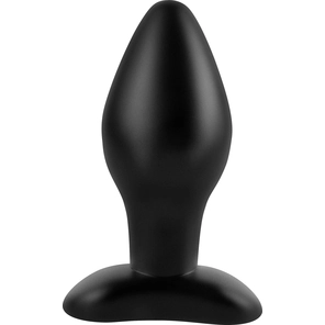  Черная анальная пробка среднего размера Large Silicone Plug 13 см 