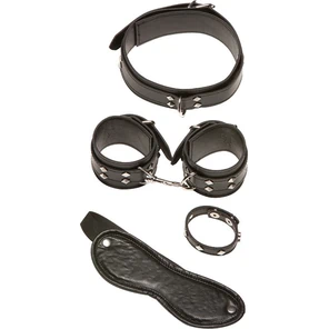  Набор для БДСМ-игр X-Play Black Luscious из 4 предметов 