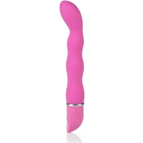  Розовый силиконовый вибратор Lia Magic Wands 17 см 