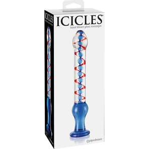  Стеклянный фаллоимитатор ICICLES № 22 22 см 