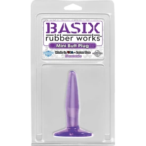  Маленькая фиолетовая анальная пробка Mini Butt Plug 10,8 см 