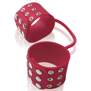 Силиконовые наручники SILICONE CUFFS RED 