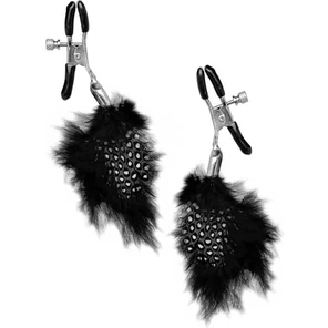  Зажимы на соски FEATHER NIPPLE CLAMPS с украшением из перышек 