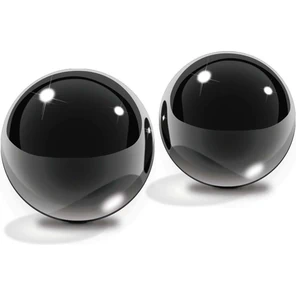  Стеклянные вагинальные шарики Medium Black Glass Ben-Wa Balls 