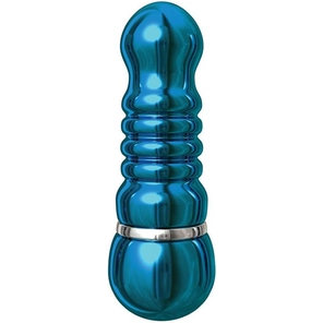  Голубой алюминиевый вибратор BLUE SMALL 7,5 см 