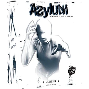  Белый кэтсьюит Asylum с маской на голову размера S/M 