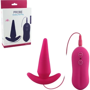  Розовая анальная вибровтулка Probe Vibrating Anal Plug 