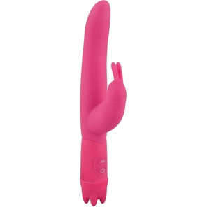  Розовый вибростимулятор 10 Function Vibe-O rabbit 21 см 