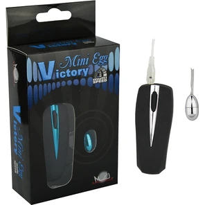  Серебристая мультискоростная вибропуля Victory Mini Egg 