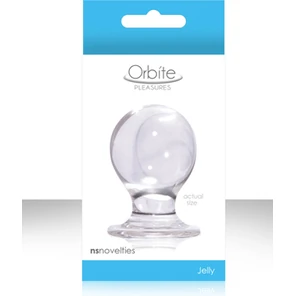  Средняя прозрачная анальная пробка ORBITE 