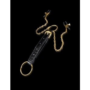  Кольцо на пенис Cockring Nipple Clamps с зажимами на соски 