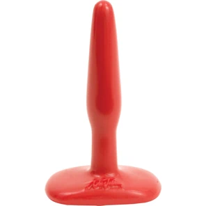  Красная тонкая анальная пробка Butt Plugs Smooth Classic Slim/Small 10,5 см 