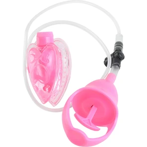  Вакуумная помпа с вибрацией Mini Pussy Pump Pink 