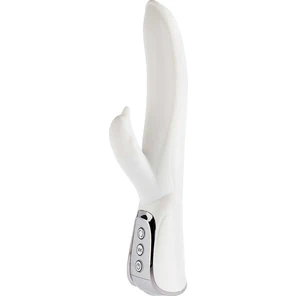  Белый вибратор VIBE THERAPY EXHILARATION 23,5 см 