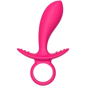  Розовая анальная пробка Silky Anal Finger 14,5 см 