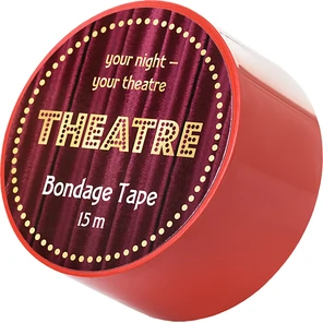  Красный бондажный скотч TOYFA Theatre 15 м 