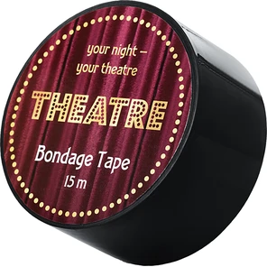  Черный бондажный скотч TOYFA Theatre 15 м 