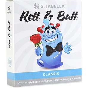  Стимулирующий презерватив-насадка Roll Ball Classic 
