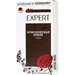  Гладкие презервативы Expert Классическая опера 12 шт 