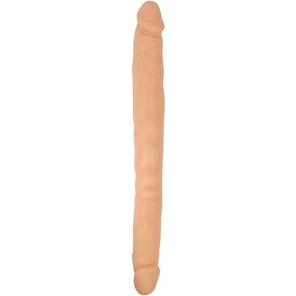  Телесный двойной фаллоимитатор Erowoman 30 см 