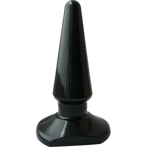  Чёрная анальная пробка ANAL STIMULATOR 7,7 см 