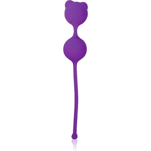  Фиолетовые вагинальные шарики с ушками Cosmo 