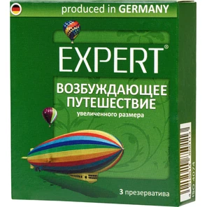  Презервативы Expert Возбуждающее путешествие увеличенного размера 3 шт 