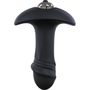  Черный анальный вибромассажер Single Speed Star Arrow Plug 11 см 