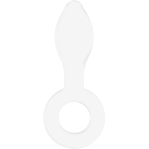  Белая анальная пробка Plugger 11,9 см 