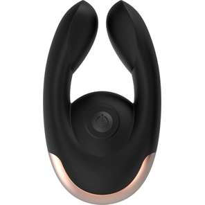  Черный клиторальный стимулятор Fancy 9,8 см 