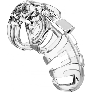  Прозрачный мужской пояс верности Model 02 Chastity 