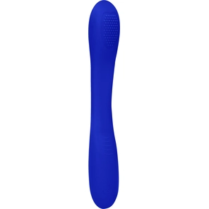  Синий двухсторонний вибратор Flex 21,5 см 
