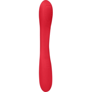  Красный двухсторонний вибратор Flex 21,5 см 
