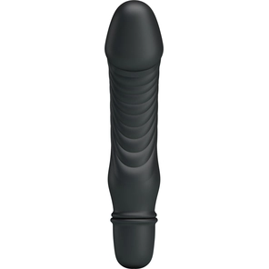  Черный мини-вибратор Stev -13,5 см 