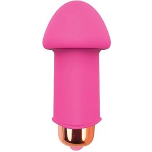  Розовый силиконовый вибромассажер Sweet Toys 5 см 