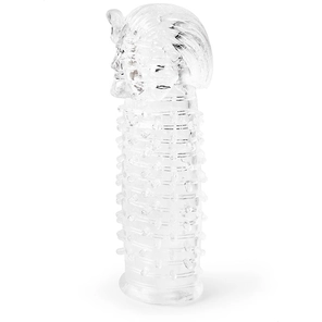  Закрытая прозрачная насадка на пенис Crystal Sleeve Faraon 13,5 см 