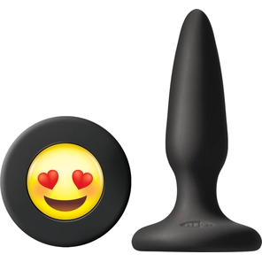  Черная силиконовая пробка Emoji Face ILY 8,6 см 