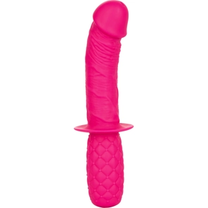  Розовый стимулятор Silicone Grip Thruster 