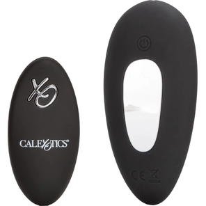  Черный вибровкладыш в трусики с пультом ДУ Silicone Remote Panty Pleaser 