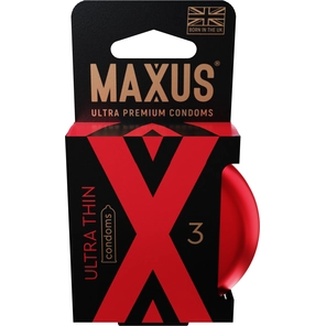  Ультратонкие презервативы в железном кейсе MAXUS Ultra Thin 3 шт 
