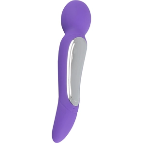  Фиолетовый вибратор Rechargeable Dual Motor Vibe 22 см 