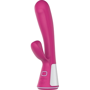  Розовый интерактивный вибратор Kiiroo Ohmibod Fuse 18 см 