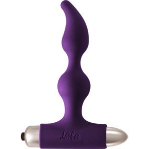  Фиолетовая анальная вибропробка New Edition Elation 13,1 см 