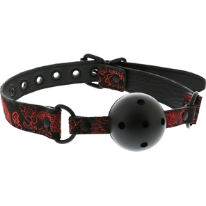  Кляп-шарик с отверстиями DELUXE BREATHABLE BALL GAG 